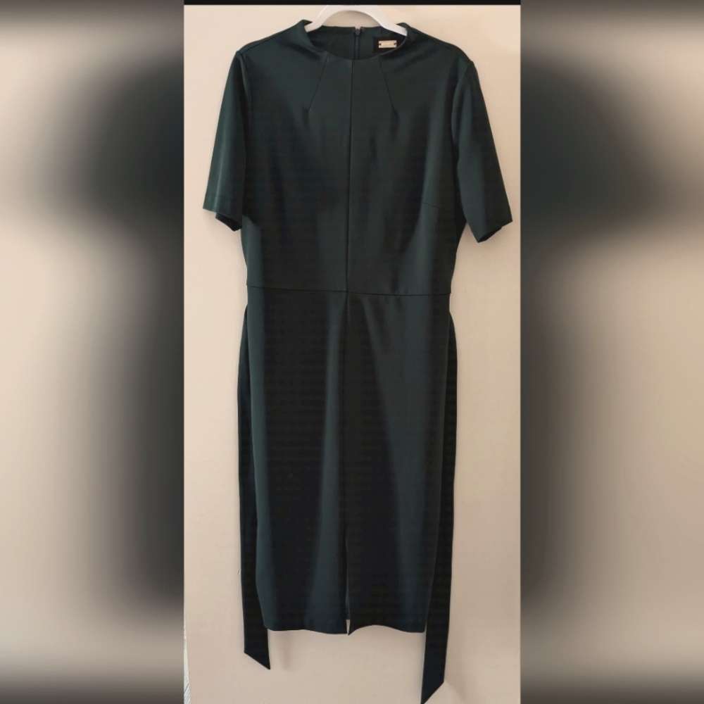 Gorgeous Alexia Admore Dark Green Belted Dress ~ Sz 14